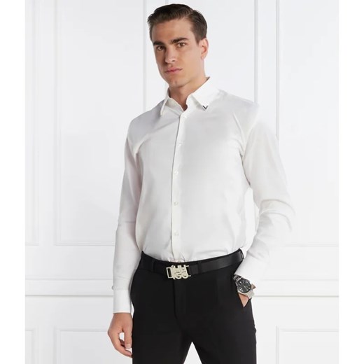 Koszula męska Hugo Boss z elastanu z długimi rękawami elegancka 