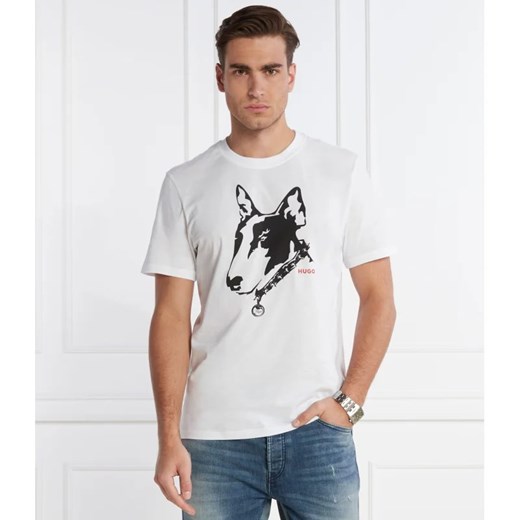 HUGO T-shirt Dammock | Regular Fit M okazja Gomez Fashion Store