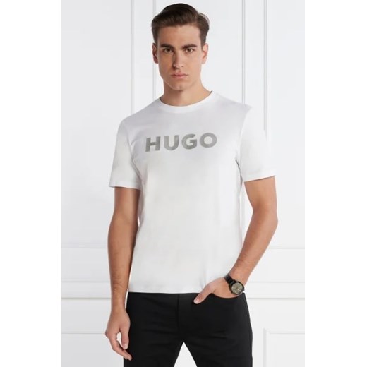 Hugo Boss t-shirt męski młodzieżowy z krótkim rękawem z bawełny 
