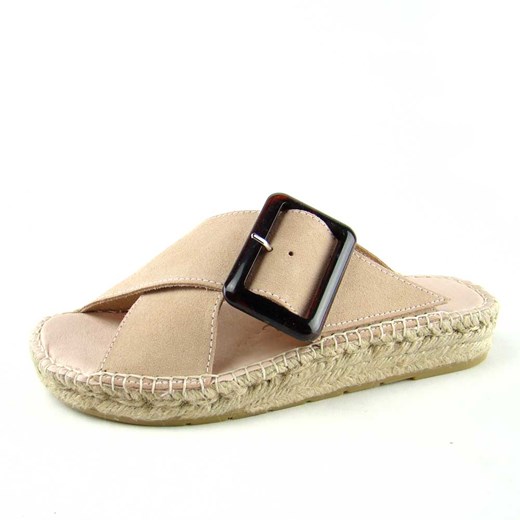 Klapki damskie espadryl MACARENA skóra handmade ze sklepu senity.pl w kategorii Klapki damskie - zdjęcie 165801377