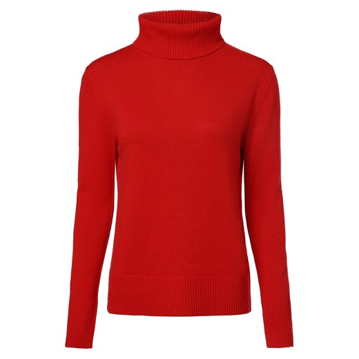 Franco Callegari Damski sweter z wełny merino Kobiety drobna dzianina czerwony Franco Callegari XL okazja vangraaf