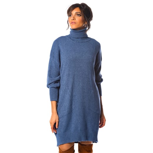 So Cachemire Sukienka dzianinowa &quot;Levi&quot; w kolorze niebieskim ze sklepu Limango Polska w kategorii Sukienki - zdjęcie 165810086