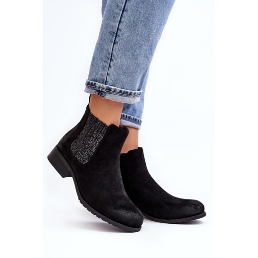 Sztyblety Botki Damskie Czarne Sauamia M676 Ph2 41 ZAZOO