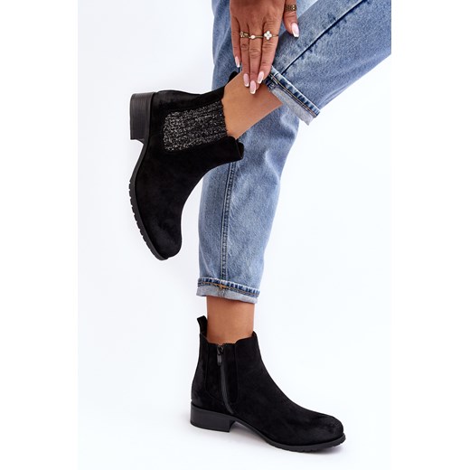 Sztyblety Botki Damskie Czarne Sauamia M676 Ph2 39 ZAZOO