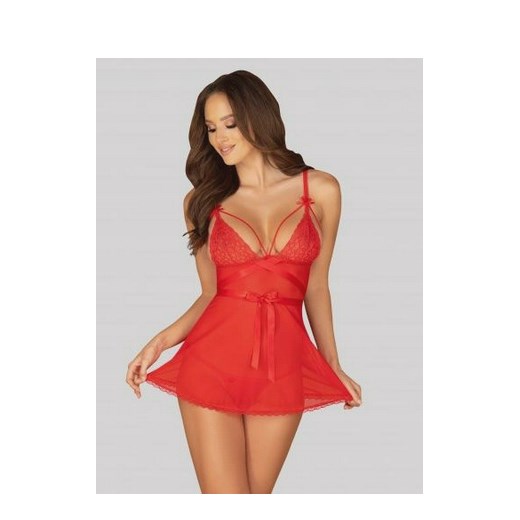 Halka erotyczna Obsessive Lovlea S/M Red (5901688229033). Bielizna erotyczna Obsessive S,M promocja Rozetka.pl