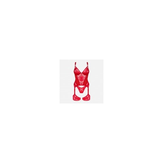 Erotyczny gorset Obsessive Belovya XS/S Red (5901688239766). Bielizna erotyczna Obsessive M,L promocja Rozetka.pl