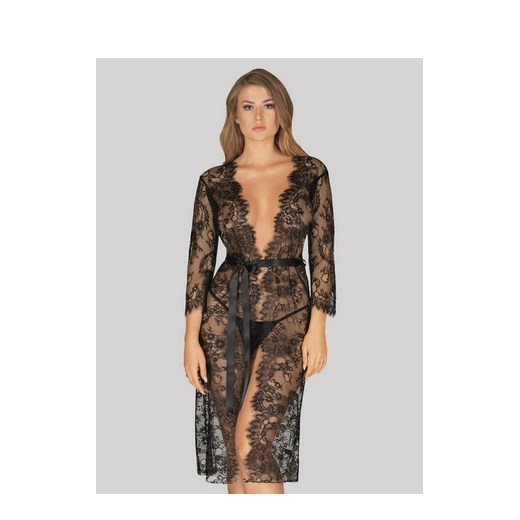 Szlafrok Obsessive Lashy S/M Czarny (5901688228708). Bielizna erotyczna damska Obsessive S,M Rozetka.pl wyprzedaż