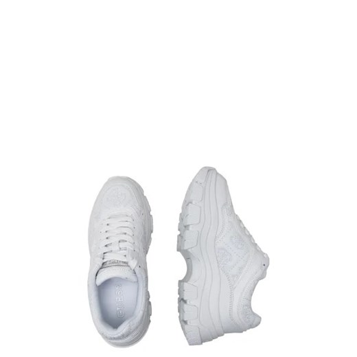 Białe buty sportowe damskie Guess sneakersy z tworzywa sztucznego 