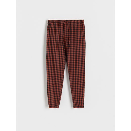Reserved - Bawełniane spodnie piżamowe - miedziany Reserved L Reserved