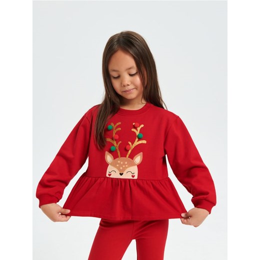 Sinsay - Bluza - czerwony ze sklepu Sinsay w kategorii Bluzy dziewczęce - zdjęcie 165878558