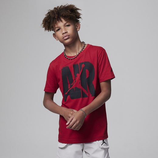 T-shirt dla dużych dzieci Jordan Out Tee - Czerwony Jordan S Nike poland