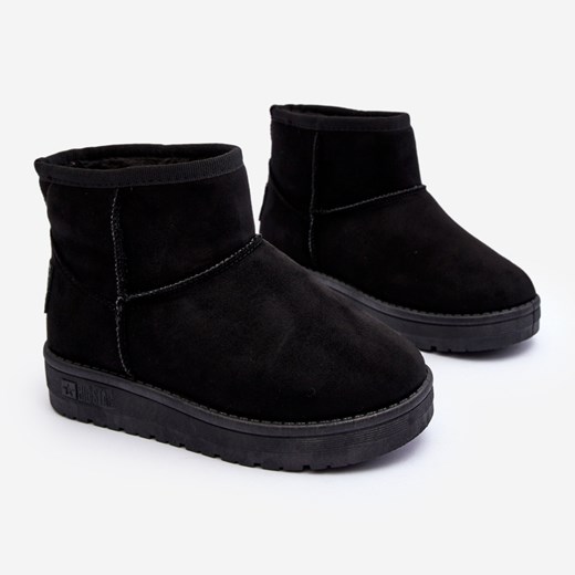 Buty zimowe dziecięce BIG STAR czarne śniegowce bez zapięcia