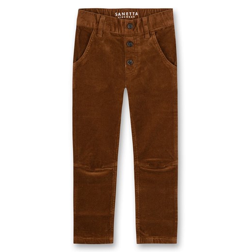 Sanetta Kidswear Spodnie sztruksowe w kolorze brązowym 86 okazja Limango Polska