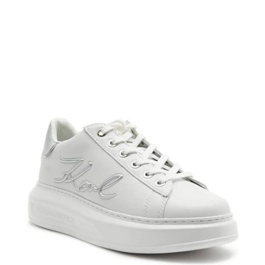 Karl Lagerfeld Skórzane sneakersy SIGNIA LACE ze sklepu Gomez Fashion Store w kategorii Trampki damskie - zdjęcie 165882748
