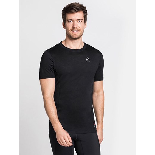 Odlo Podkoszulek funkcyjny &quot;Merino 130&quot; w kolorze czarnym ze sklepu Limango Polska w kategorii T-shirty męskie - zdjęcie 165890539