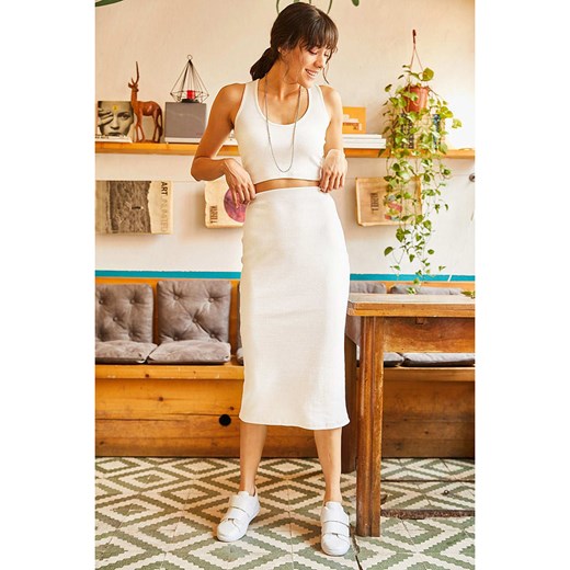 Olalook 2-częściowy zestaw w kolorze białym ze sklepu Limango Polska w kategorii Spódnice - zdjęcie 165891529