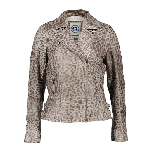 BLUE MONKEY Skórzana kurtka w kolorze szarym ze sklepu Limango Polska w kategorii Kurtki damskie - zdjęcie 165891557