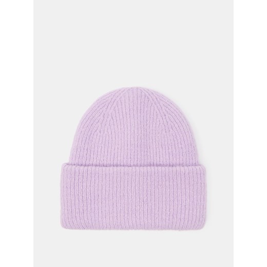 Mohito - Dzianinowa liliowa czapka - Fioletowy Mohito ONE SIZE Mohito