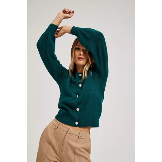 Sweter damski Moodo.pl elegancki z dekoltem v 