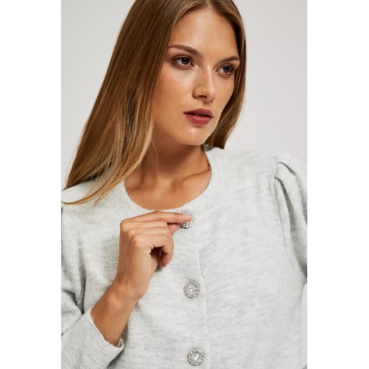 Sweter damski Moodo.pl z okrągłym dekoltem 