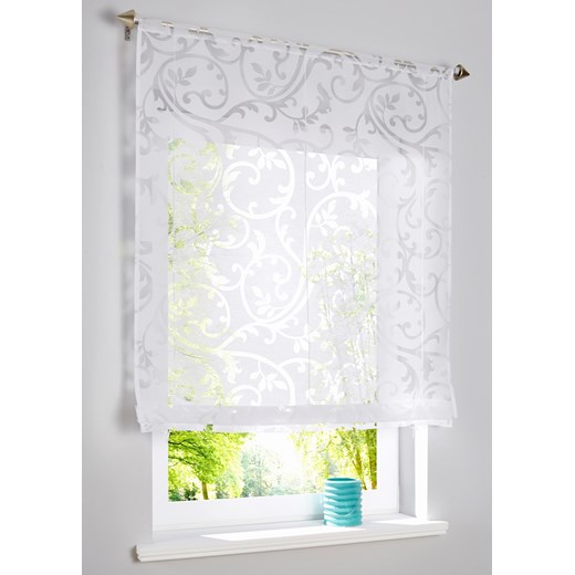 Roleta z troczkami i wypalanym wzorem Wys./szer. 135/140 cm bonprix
