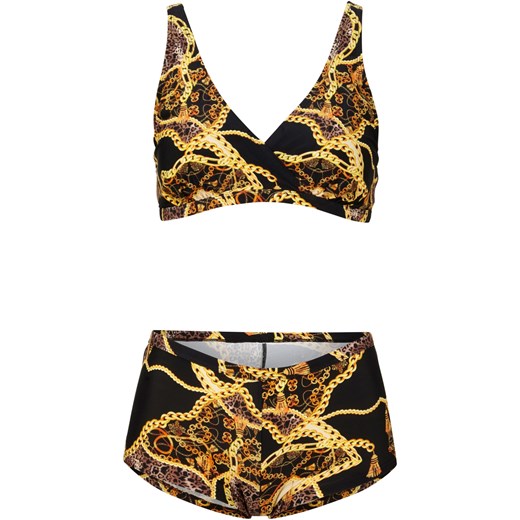Bikini bustier z kieszonkami na protezy (2 części), ze zrównoważonego materiału 42 bonprix