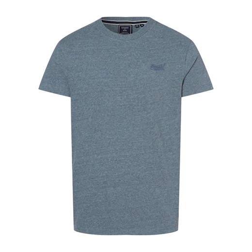 Superdry T-shirt męski Mężczyźni Bawełna denim marmurkowy ze sklepu vangraaf w kategorii T-shirty męskie - zdjęcie 165986815
