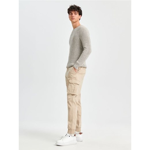 Sinsay - Spodnie jogger - kremowy Sinsay 28 Sinsay