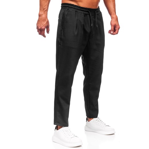 Denley spodnie męskie czarne 