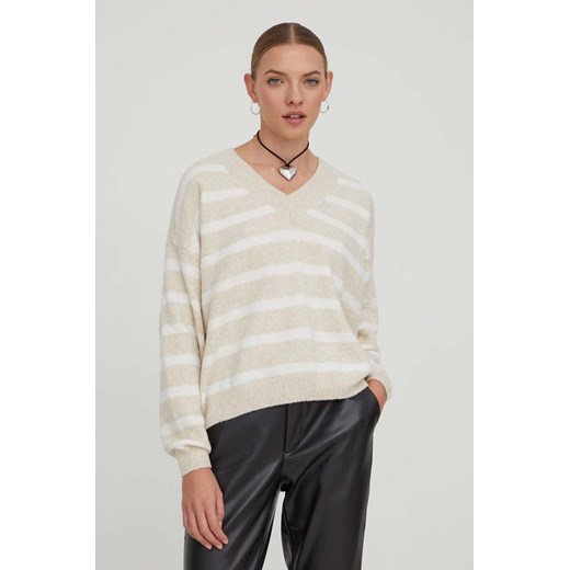Sweter damski Hollister Co. z okrągłym dekoltem