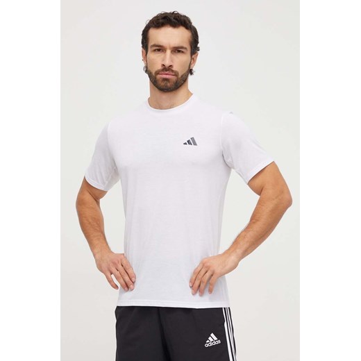 adidas Performance t-shirt treningowy TR-ES kolor biały gładki IC7423 ze sklepu ANSWEAR.com w kategorii T-shirty męskie - zdjęcie 166005968