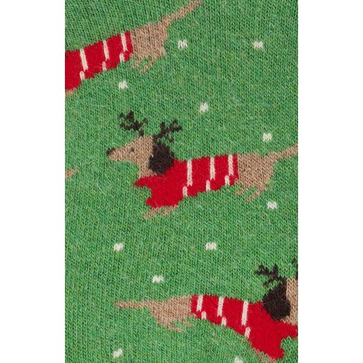 Marilyn ciepłe krótkie skarpetki damskie w pieski B38, Kolor zielono-czerwony, Rozmiar uniwersalny, Marilyn ze sklepu Primodo w kategorii Skarpetki damskie - zdjęcie 166008855