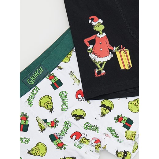 Reserved - Świąteczne bokserki Grinch 2 pack - biały Reserved 122/128 (6-8 lat) Reserved
