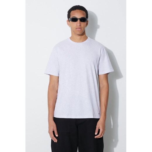 Carhartt WIP t-shirt bawełniany 2-pack Standard Crew Neck kolor szary melanżowy I029370.1FWXX ze sklepu PRM w kategorii T-shirty męskie - zdjęcie 166020536