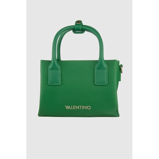 VALENTINO Zielona torebka o teksturze skóry seychelles shopping ze sklepu outfit.pl w kategorii Torby Shopper bag - zdjęcie 166021419