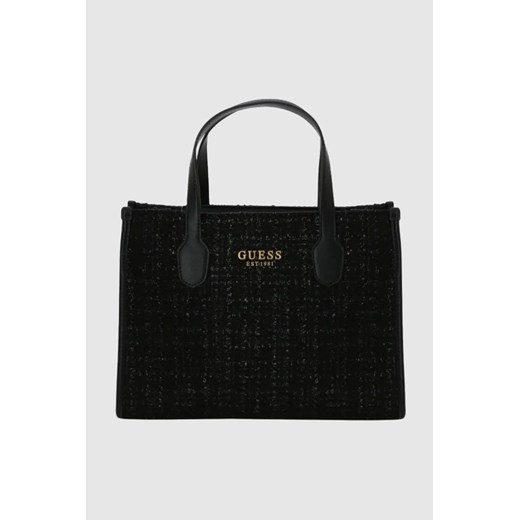 GUESS Duża czarna shopperka Silvana ze sklepu outfit.pl w kategorii Torby Shopper bag - zdjęcie 166021475
