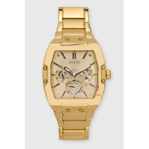 Guess zegarek męski kolor złoty ze sklepu ANSWEAR.com w kategorii Zegarki - zdjęcie 166036436