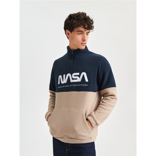 Sinsay - Bluza NASA - beżowy Sinsay XS Sinsay