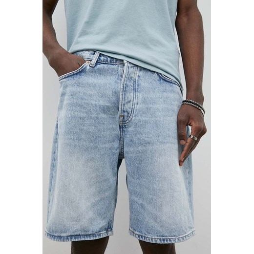 Samsoe Samsoe szorty jeansowe Eddie męskie kolor niebieski Samsoe Samsoe 30 PRM
