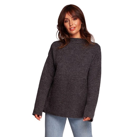Be Wear Sweter w kolorze grafitowym ze sklepu Limango Polska w kategorii Swetry damskie - zdjęcie 166044805