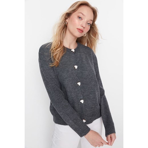Sweter damski Trendyol z okrągłym dekoltem casual 