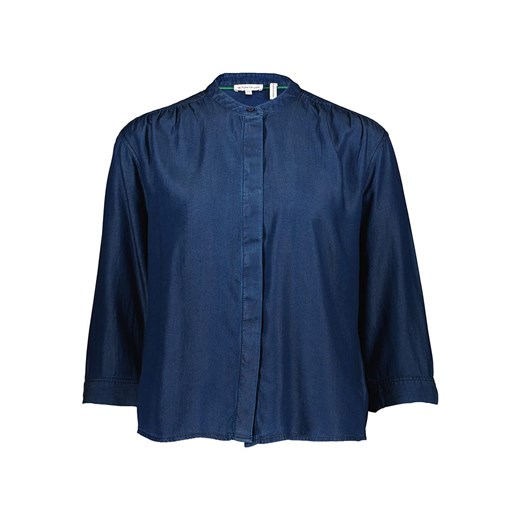 Tom Tailor Dżinsowa bluzka w kolorze granatowym ze sklepu Limango Polska w kategorii Koszule damskie - zdjęcie 166047189