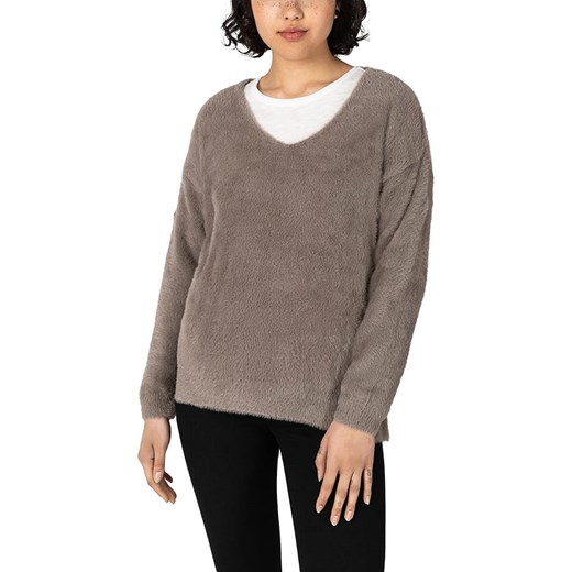 Timezone Sweter w kolorze szarobrązowym ze sklepu Limango Polska w kategorii Swetry damskie - zdjęcie 166049038