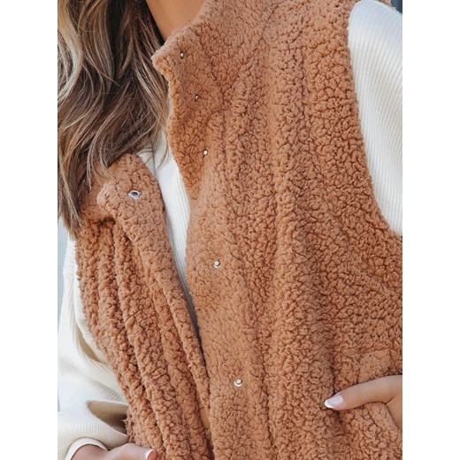LA Angels Kamizelka pluszowa w kolorze karmelowym La Angels L okazja Limango Polska