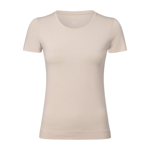 Marie Lund T-shirt damski Kobiety Dżersej beżowy jednolity ze sklepu vangraaf w kategorii Bluzki damskie - zdjęcie 166055395
