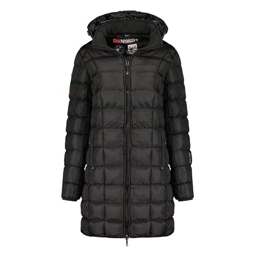 Geographical Norway Płaszcz pikowany &quot;Babette&quot; w kolorze czarnym ze sklepu Limango Polska w kategorii Płaszcze damskie - zdjęcie 166057337