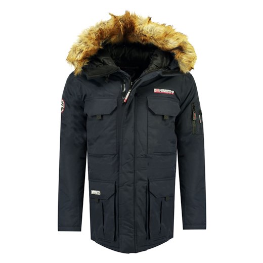 Geographical Norway Parka &quot;Alpes&quot; w kolorze granatowym ze sklepu Limango Polska w kategorii Kurtki damskie - zdjęcie 166058348