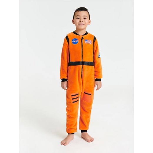 Sinsay - Piżama jednoczęściowa NASA - pomarańczowy Sinsay 110/116 Sinsay