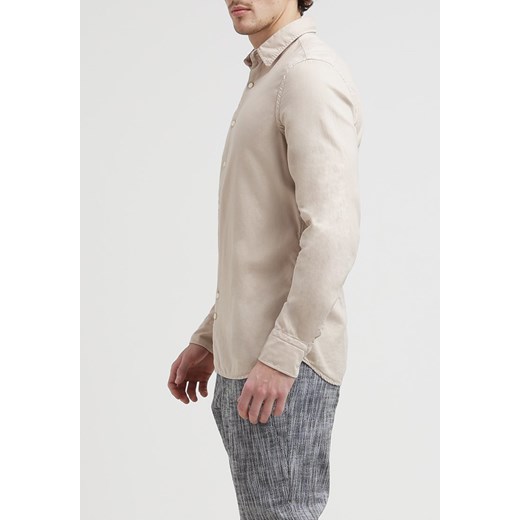 J.LINDEBERG DANI SLIM FIT Koszula beige zalando bezowy bawełna