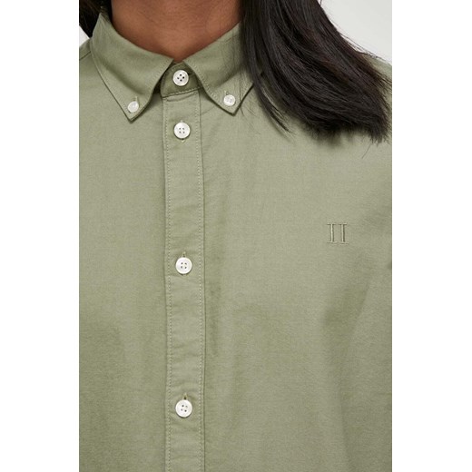 Les Deux koszula męska kolor zielony regular z kołnierzykiem button-down Les Deux XXL ANSWEAR.com